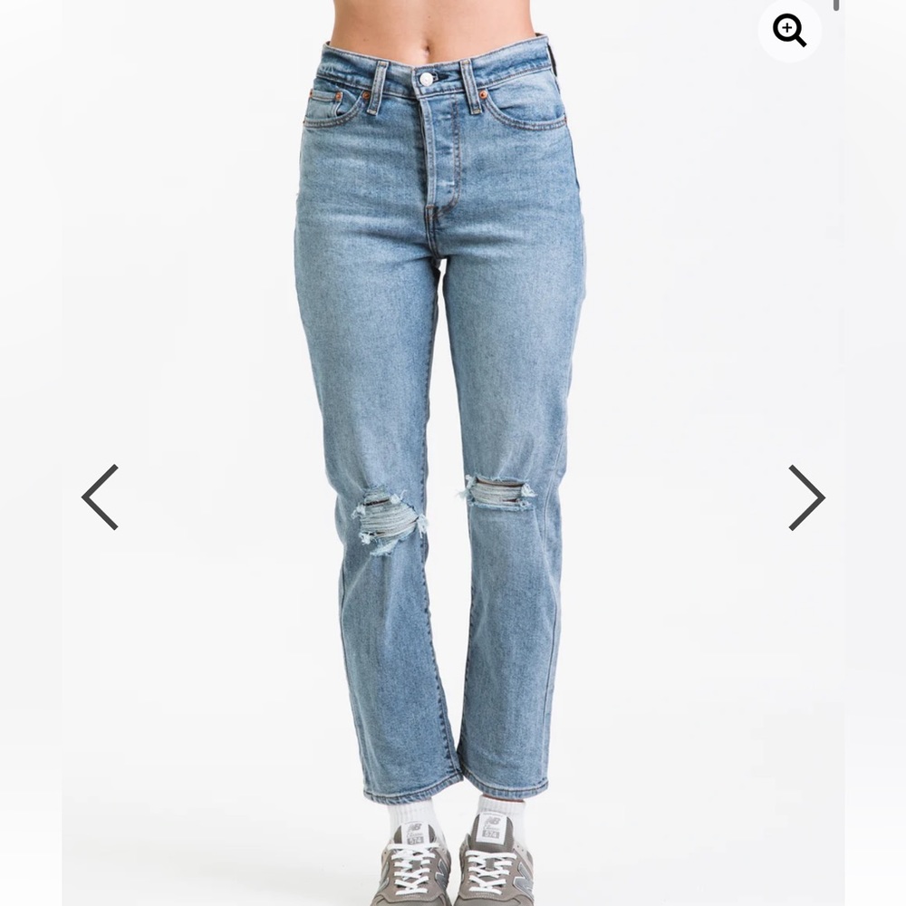 LEVIS | High waisted ripped straight leg jeans - Picture 1 of 9